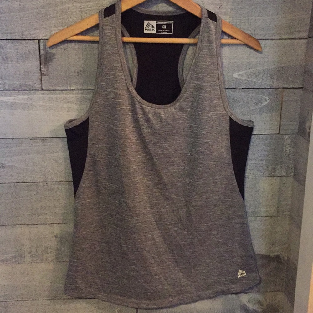 RBX Performance Workout Tank Sz Small Gray/Black